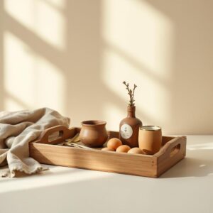 Rustic Tray + Cellar Set