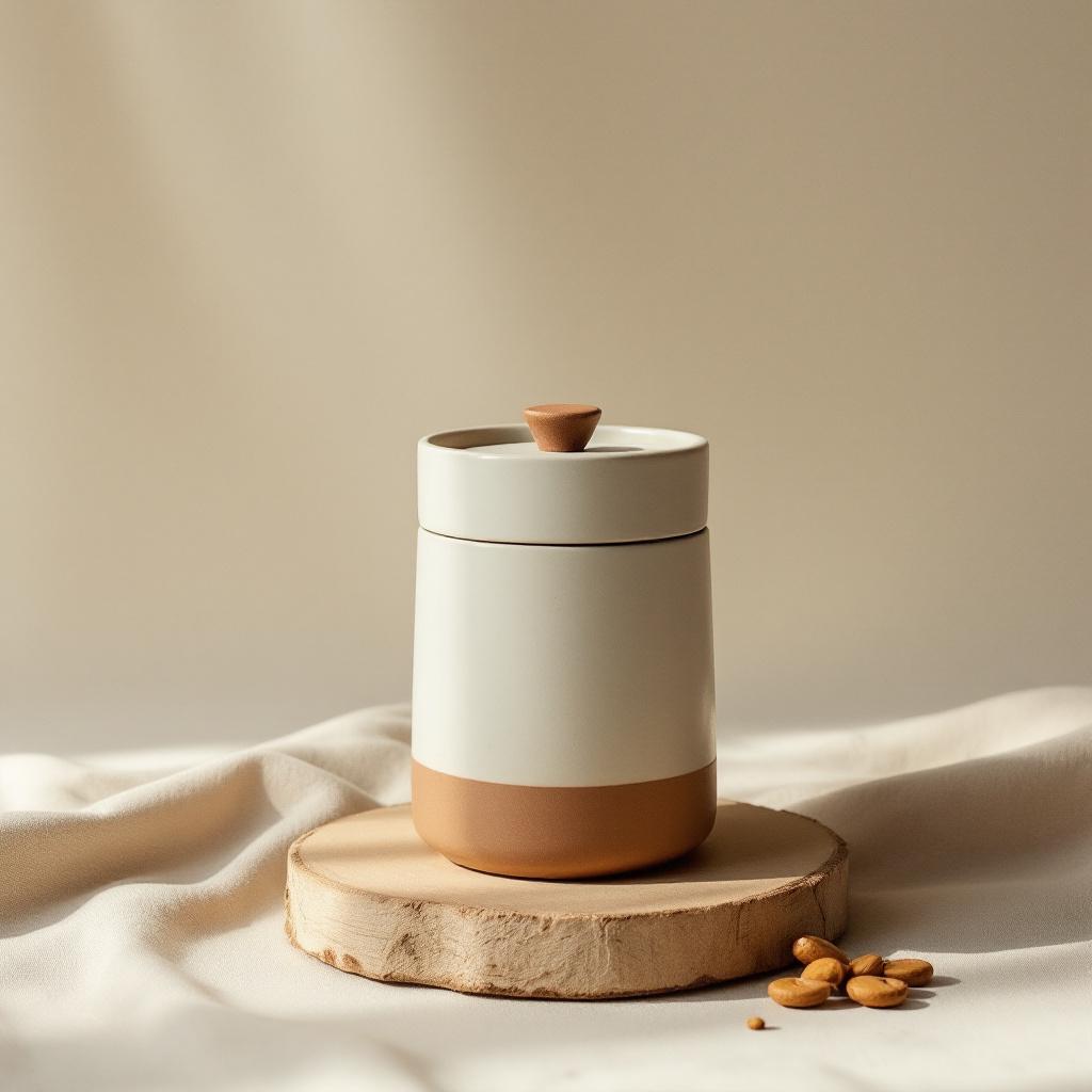 Hand-Thrown Tea Caddy